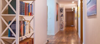 Colorful single-room-apartment where your dog is welcome - terrace - beachchair,