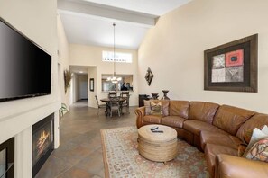 TV connectée, cheminée