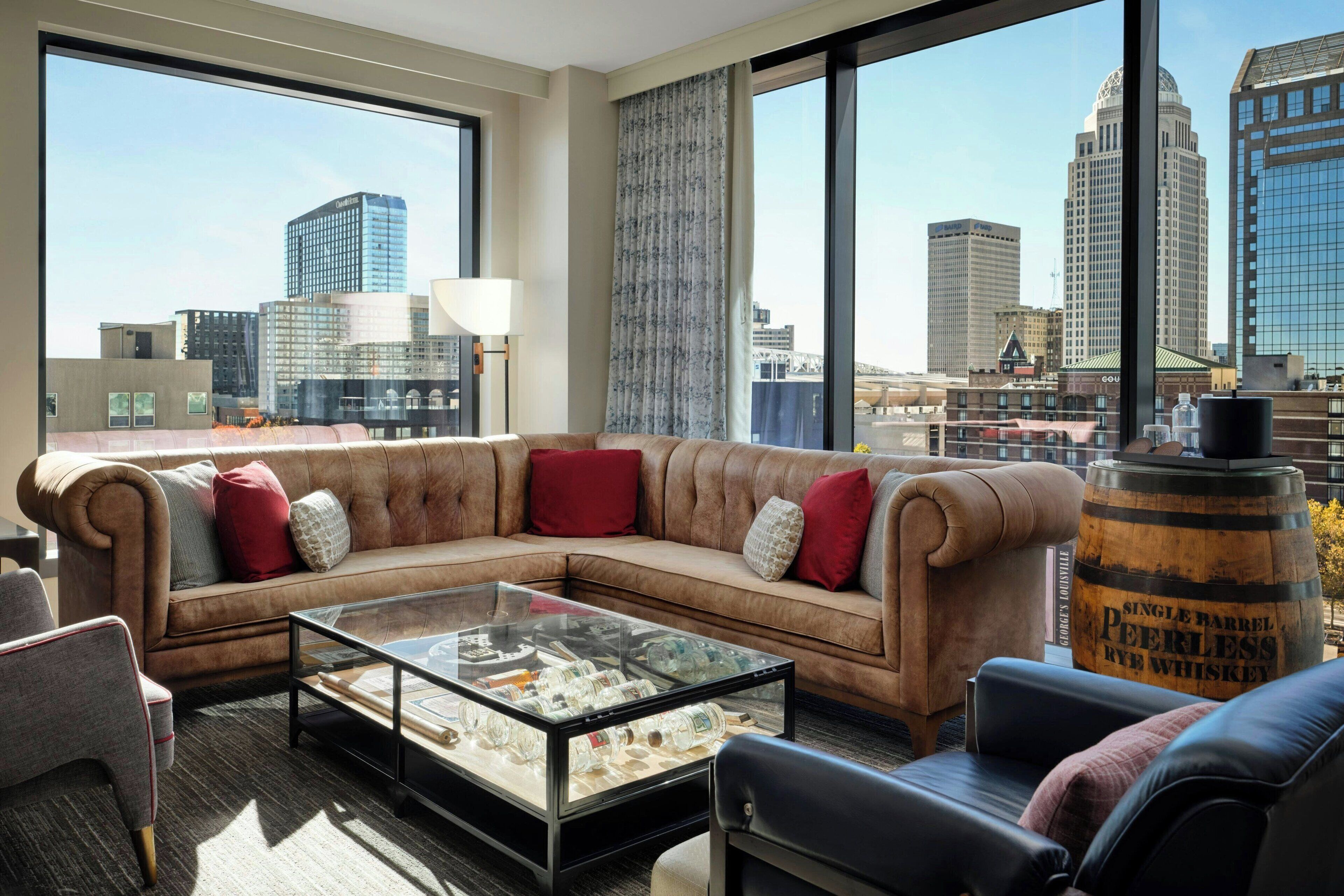 55-inch flat-screen TV with satellite channels, TV