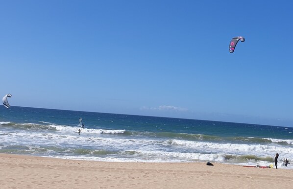Beach nearby, sun-loungers