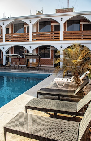 Terraza o patio. Huacachina Desert House