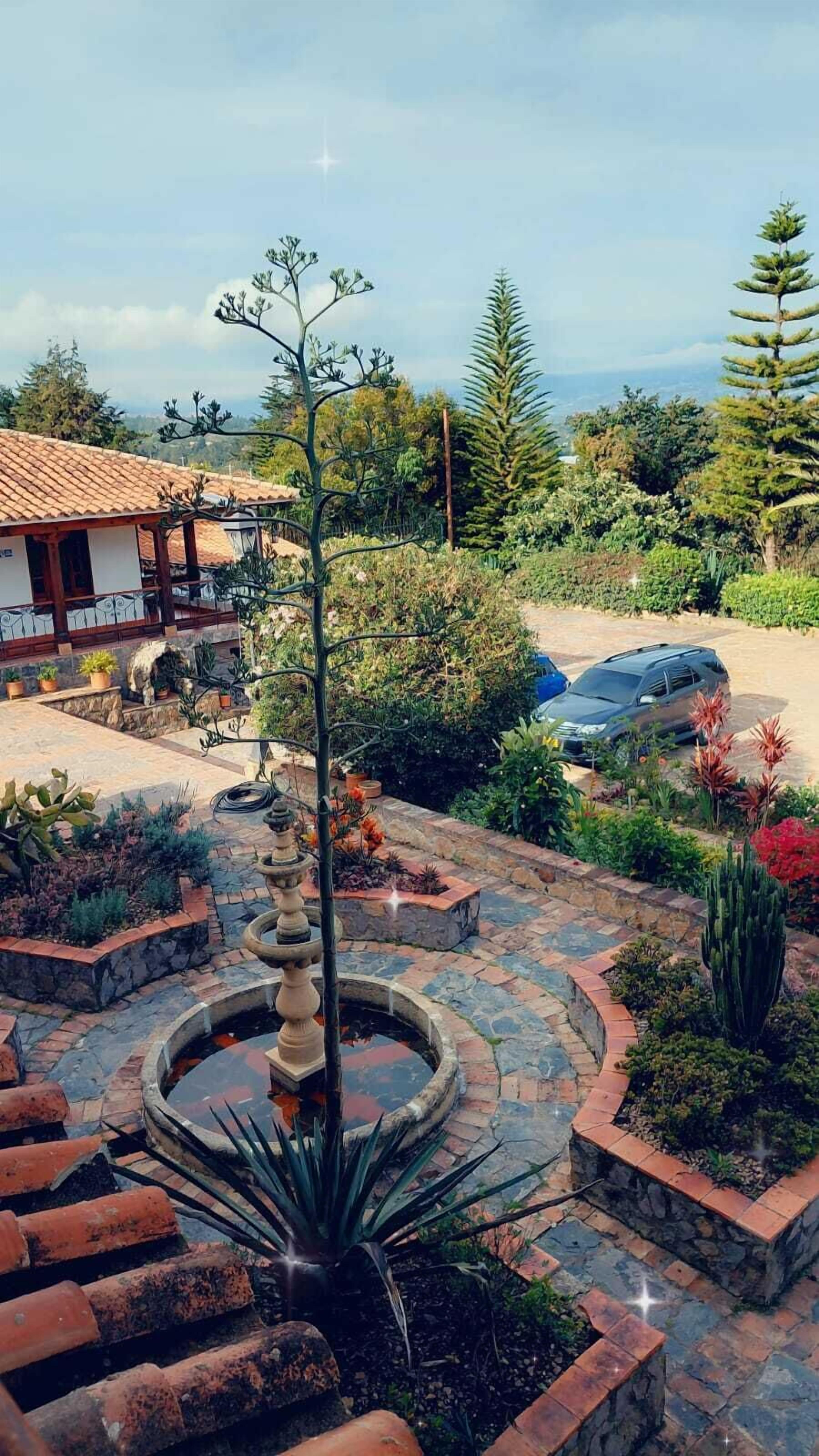 Blick von der Unterkunft