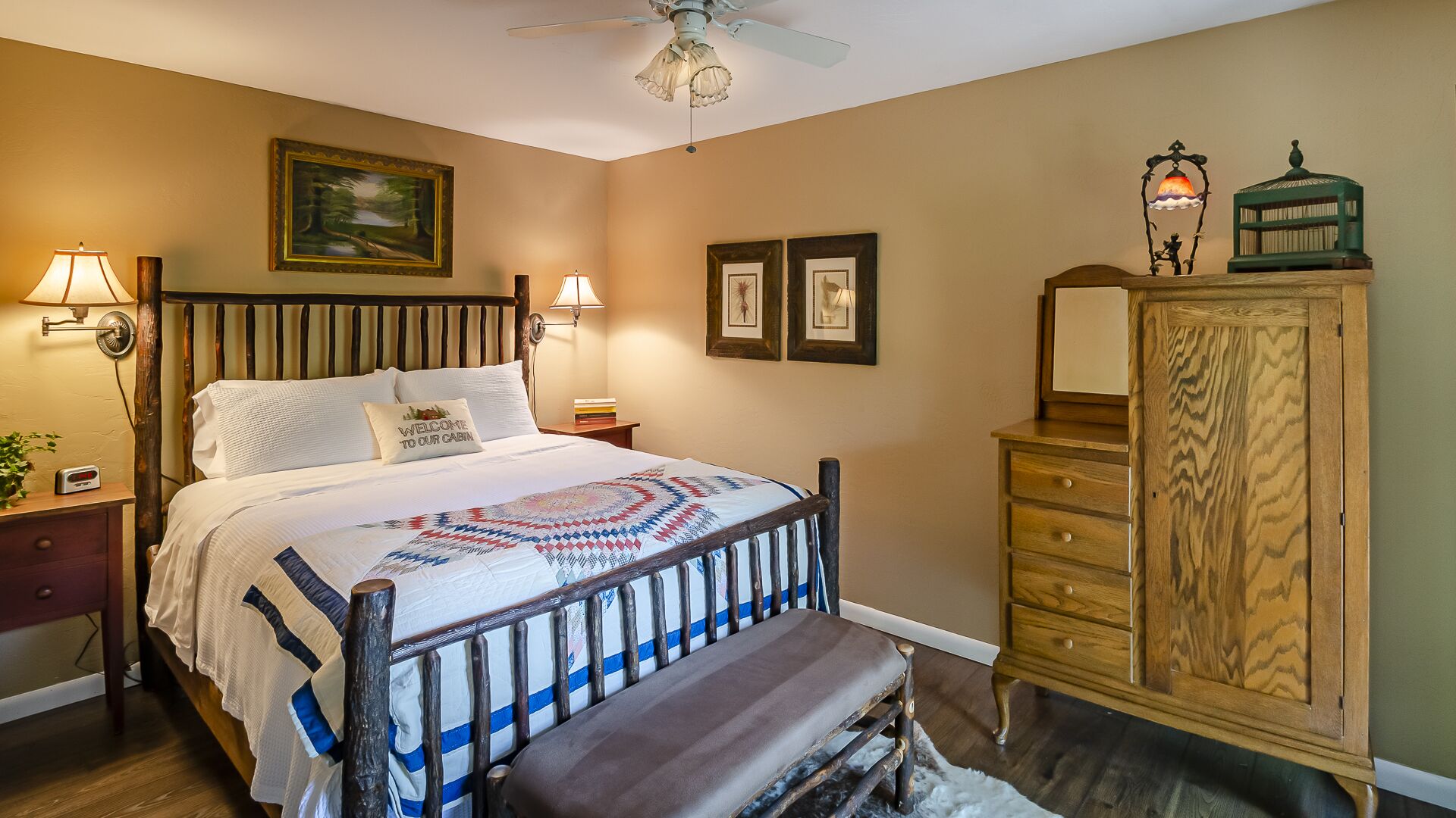 2 bedrooms, iron/ironing board, free WiFi, bed sheets