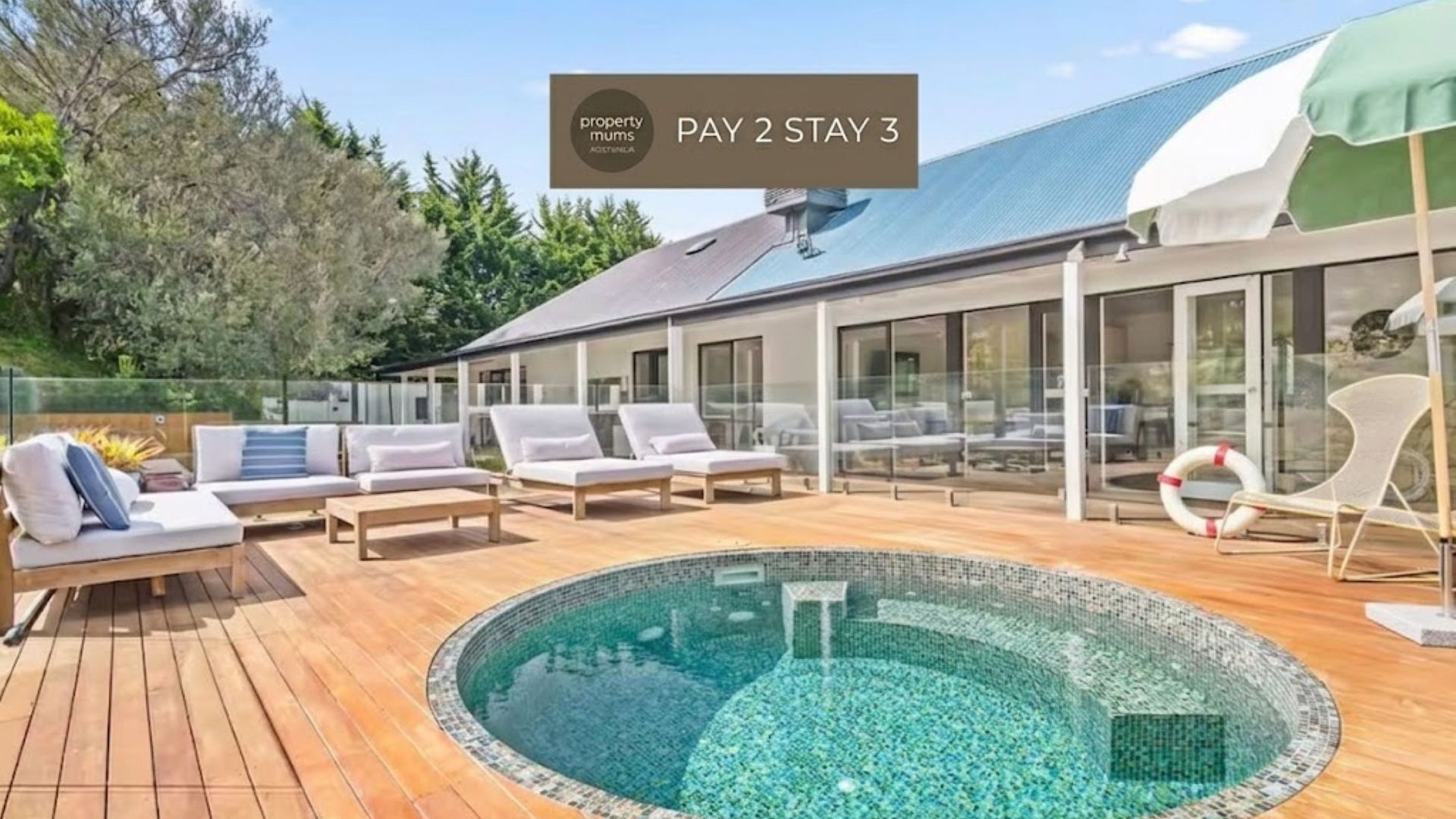 A heated pool