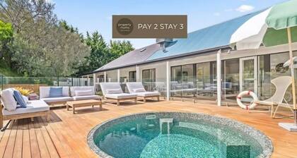 Highbury's Peaceful Retreat with gas heated plunge pool