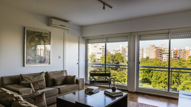 Business-Apartment, 3 Schlafzimmer, Parkblick | Wohnzimmer