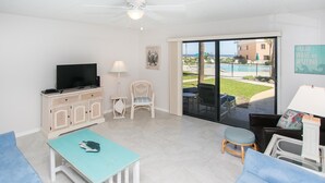 Condo, Multiple Beds (SEA HAVEN 318 [2/2] FREE ACTIVITIES! ) | Living room - SEA Haven 318 [2/2] Free Activities! & Oceanview Wifi Pool (St. Augustine)