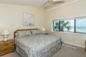 Condo, 1 King Bed (SEA -214 2BR Ocean View Pool Free Tix) | 2 bedrooms - SEA Haven 214 [2/2.5] Free Activities! & Oceanfront Wifi Pool (St. Augustine)
