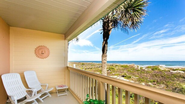 Appart'hôtel, 1 très grand lit (SEA -520 2BR Ocean View Pool Free Tix) | Balcon
