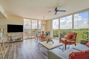 House, Multiple Beds (3rd Floor Condo at Lovers Key 301) | Living room | TV - 3rd Floor Condo at Lovers Key 301 (Bonita Springs)