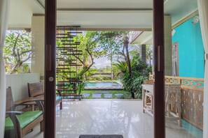Superior Double Room, Garden View | Terrace/patio - Green Sala Villa (Ubud)