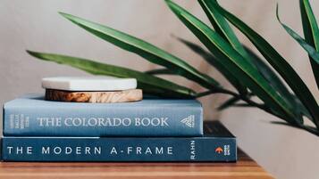 Books to enjoy on the entertainment center