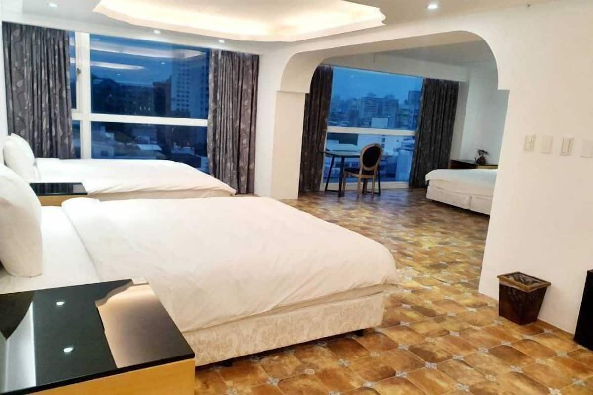 Down comforters, individually decorated, individually furnished, desk