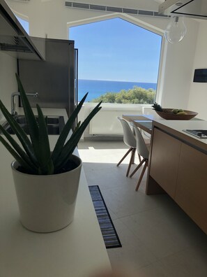 Fridge, microwave, oven, stovetop - The Modern House - Porto Frailis Bay (Arbatax)