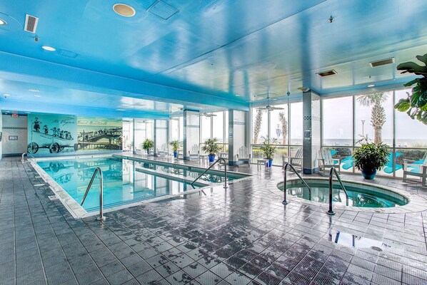 Indoor pool, a heated pool