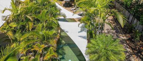 A heated pool