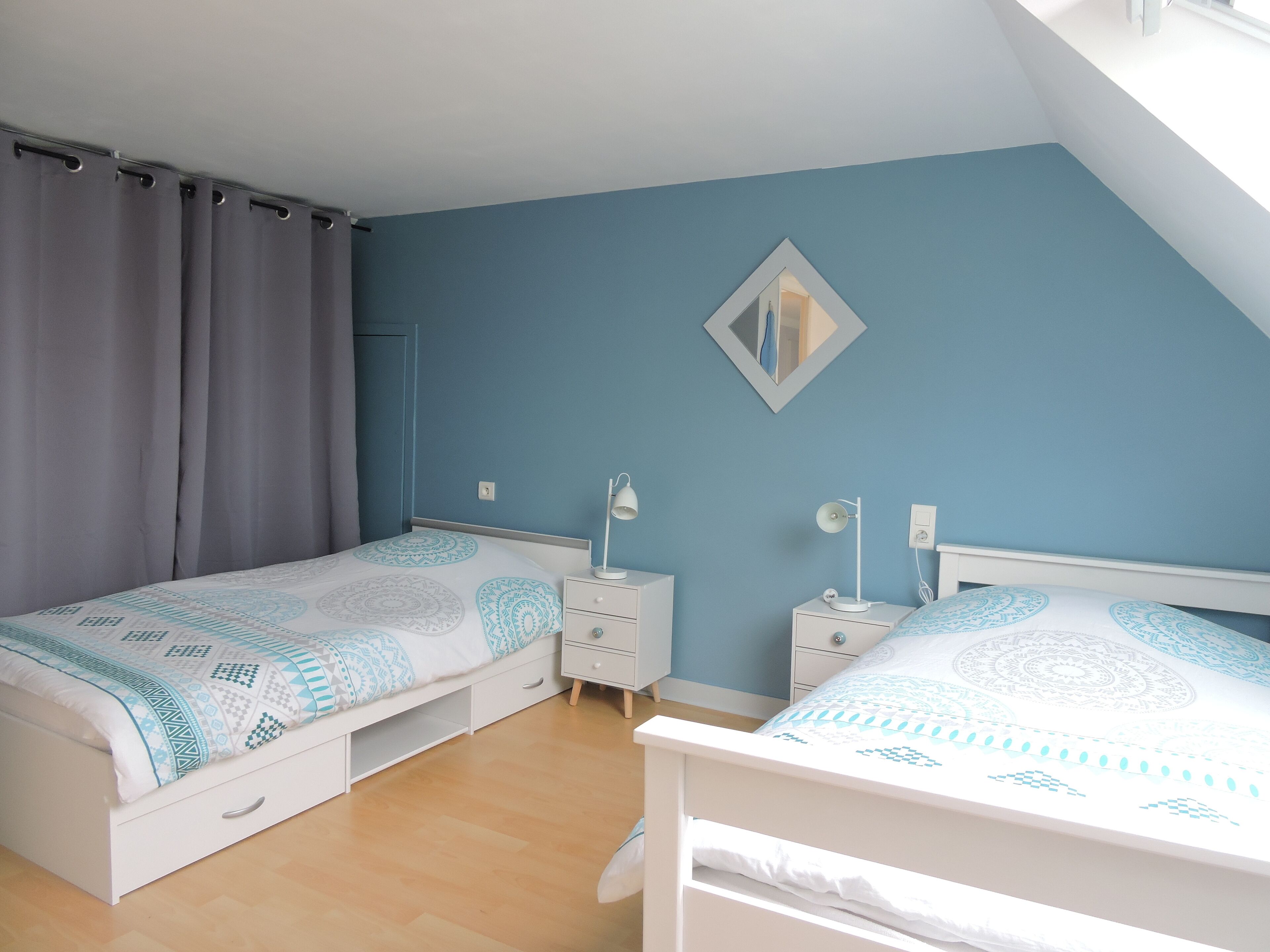 2 chambres, fer et planche à repasser, lit parapluie, Wi-Fi gratuit