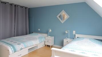 2 chambres, fer et planche Ă repasser, lit parapluie, Wi-Fi gratuit