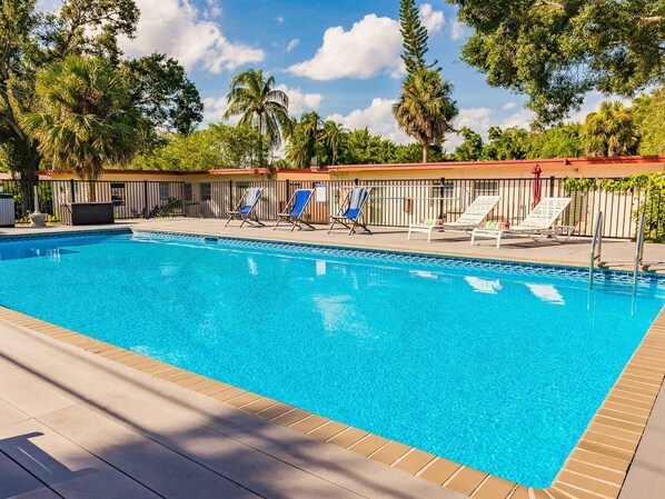 Una piscina climatizada