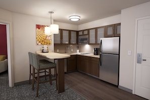 Full-sized fridge, microwave, stovetop, dishwasher - Staybridge Suites Phoenix - Biltmore Area by IHG (Phoenix)