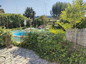 Outdoor pool - In Provence rental for 4 with garden, private pool in the countryside Internet  (Mollégès)