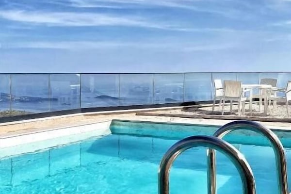 Villa, Private Pool, Sea View | Living area | Flat-screen TV, Netflix