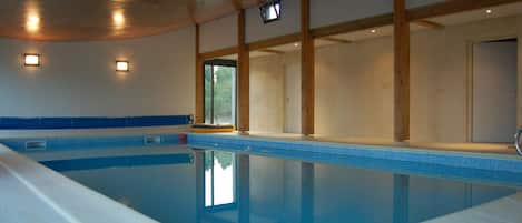 Indoor pool, a heated pool