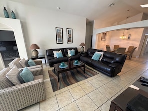 Villa, Multiple Beds, Pool Access, Pool View (Daisy's Den) | Living area