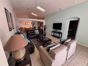 Villa, Multiple Beds, Pool Access, Pool View (Daisy's Den) | Living area