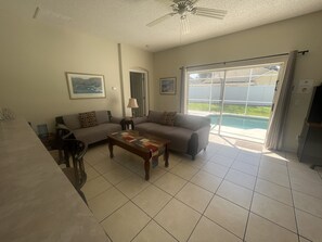 House, Multiple Beds, Pool Access, Pool View (Esprit Oasis) | Living area