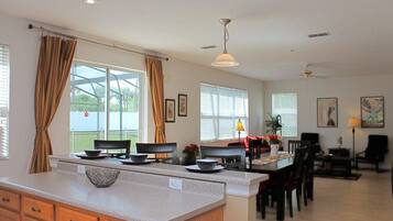 Villa, Multiple Beds, Pool Access, Pool View (Berkeley Pool Home) | Dining