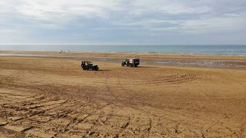 Vlak bij het strand