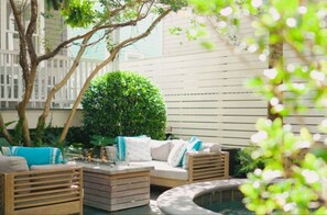 Terrace/patio - 8C at Saint Philip Square, One Block to King, Bright Enchanting Top Floor Apt (Charleston)