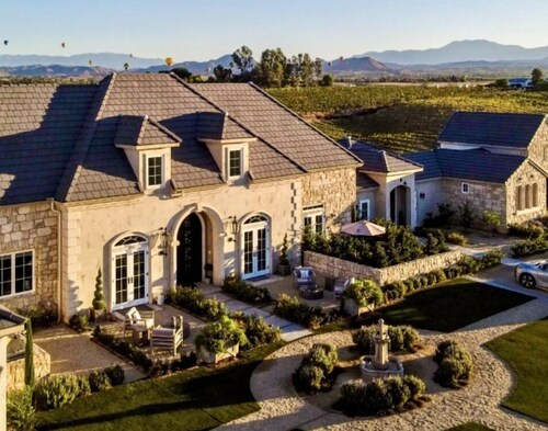 Domaine Chardonnay, one of Temecula Wine Country's premier residential properties, is an exclusive, privately operating, winery estate Bed & Breakfast with 3 beautifully appointed, independent guest suites for overnight accommodations, each featuring