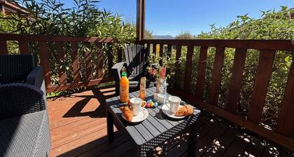 Direct access Via Ardèche, chalet with all comforts, swimming pool, air conditioning