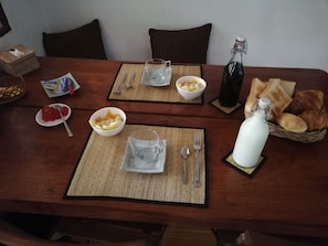 Daily continental breakfast for a fee