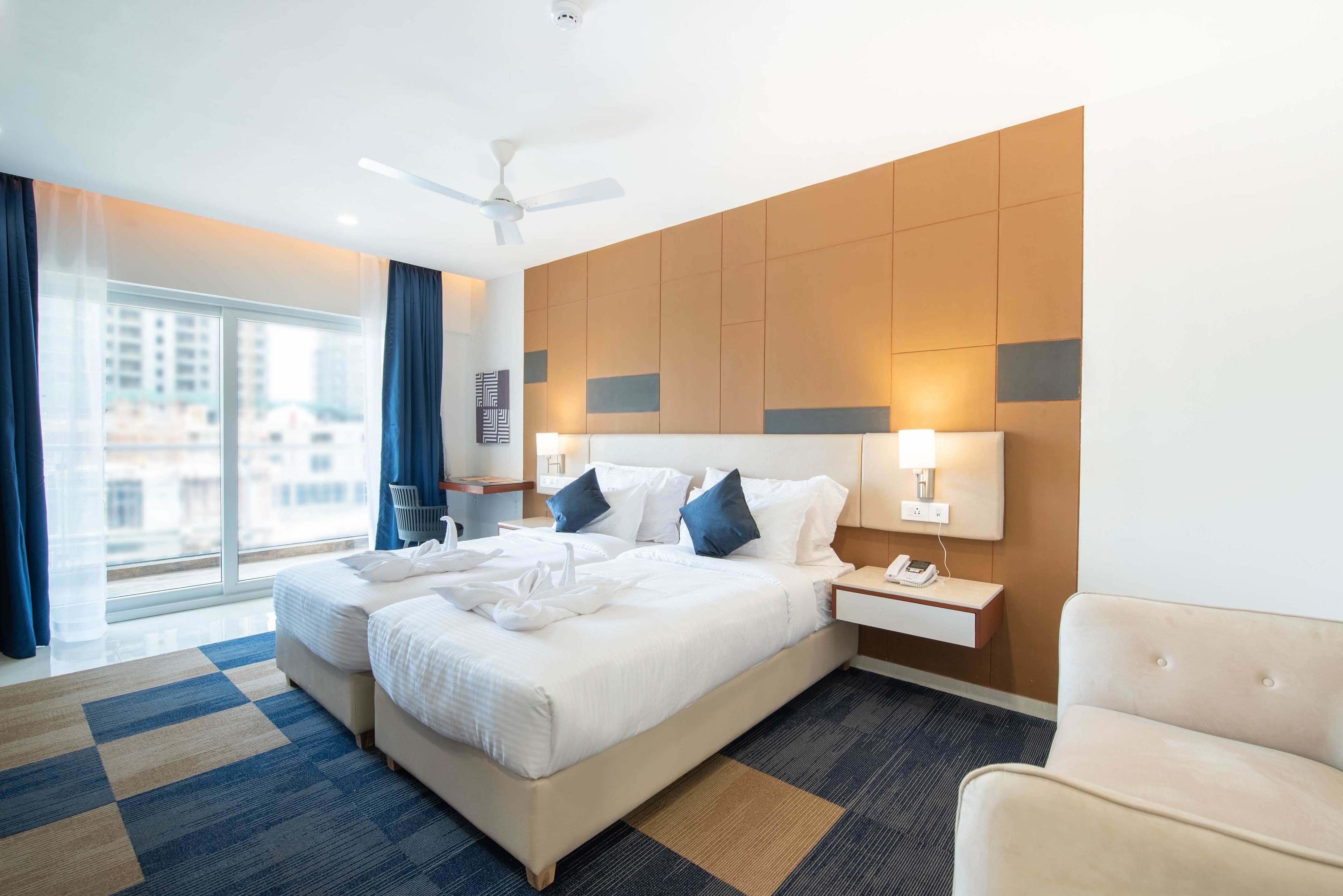 1 dormitorio, ropa de cama de alta calidad, colchones Select Comfort