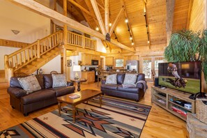 تلفزيون، مدفأة، مشغل دي في دي