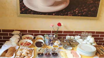 Kontinental frukost varje dag mot avgift