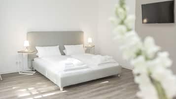 Individually furnished, desk, laptop workspace, blackout curtains