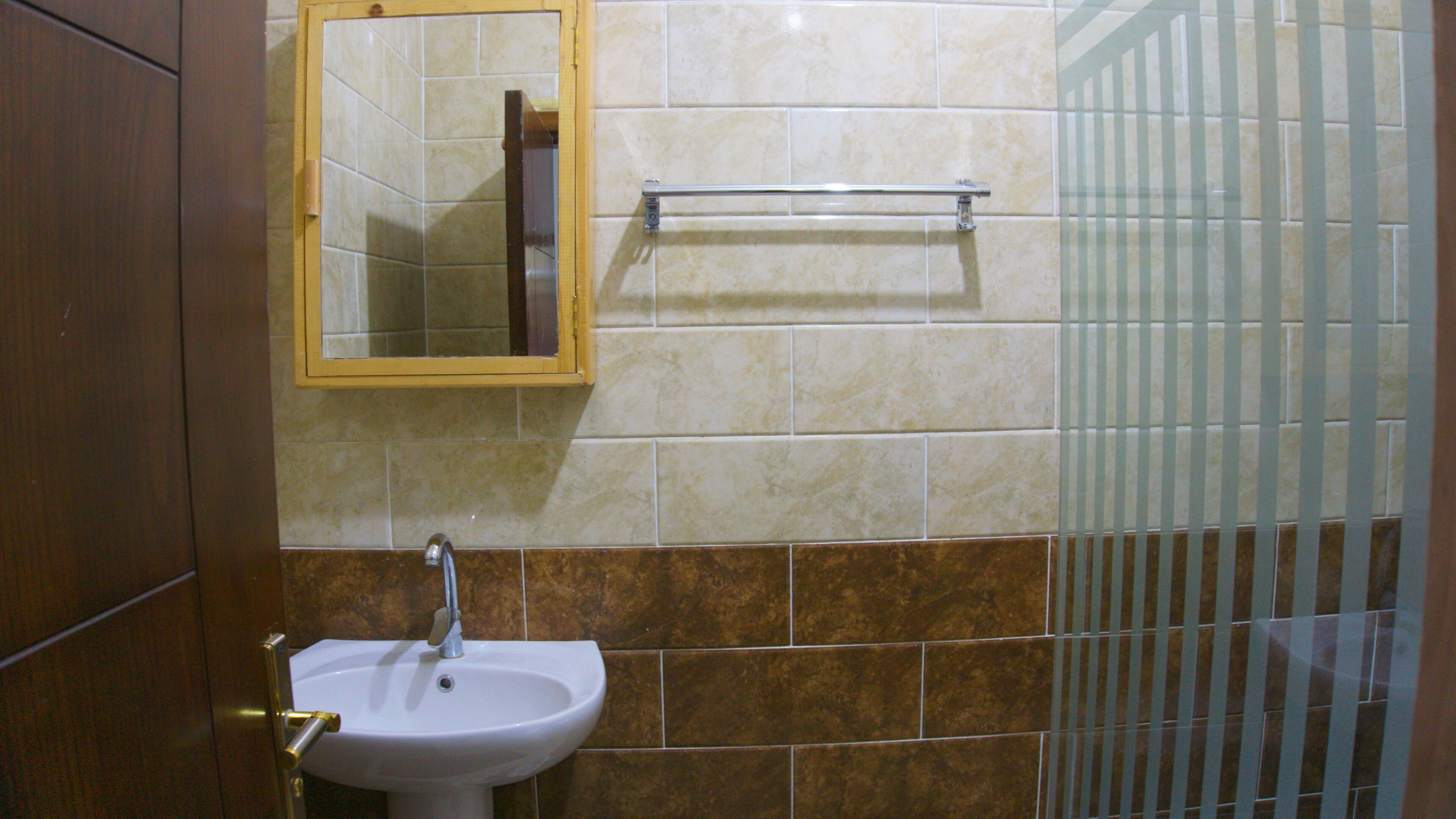 comfort double or twin room | bathroom | shower, rainfall showerhead, hair dryer, towels
