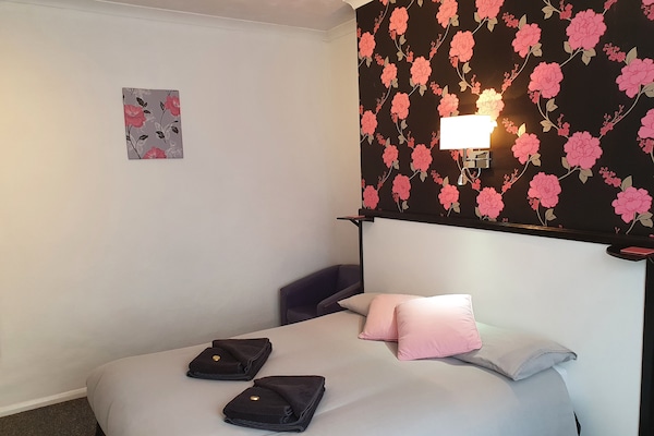 Double Room With Bathroom | Premium bedding, memory foam beds, individually decorated