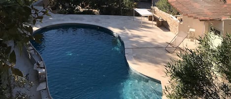A heated pool