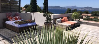 Presqu'ile de Giens - Swimming pool - panoramic sea view - 6 bedrooms - 12 people