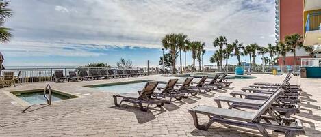 Indoor pool, outdoor pool