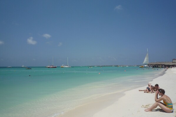 Beach nearby, white sand
