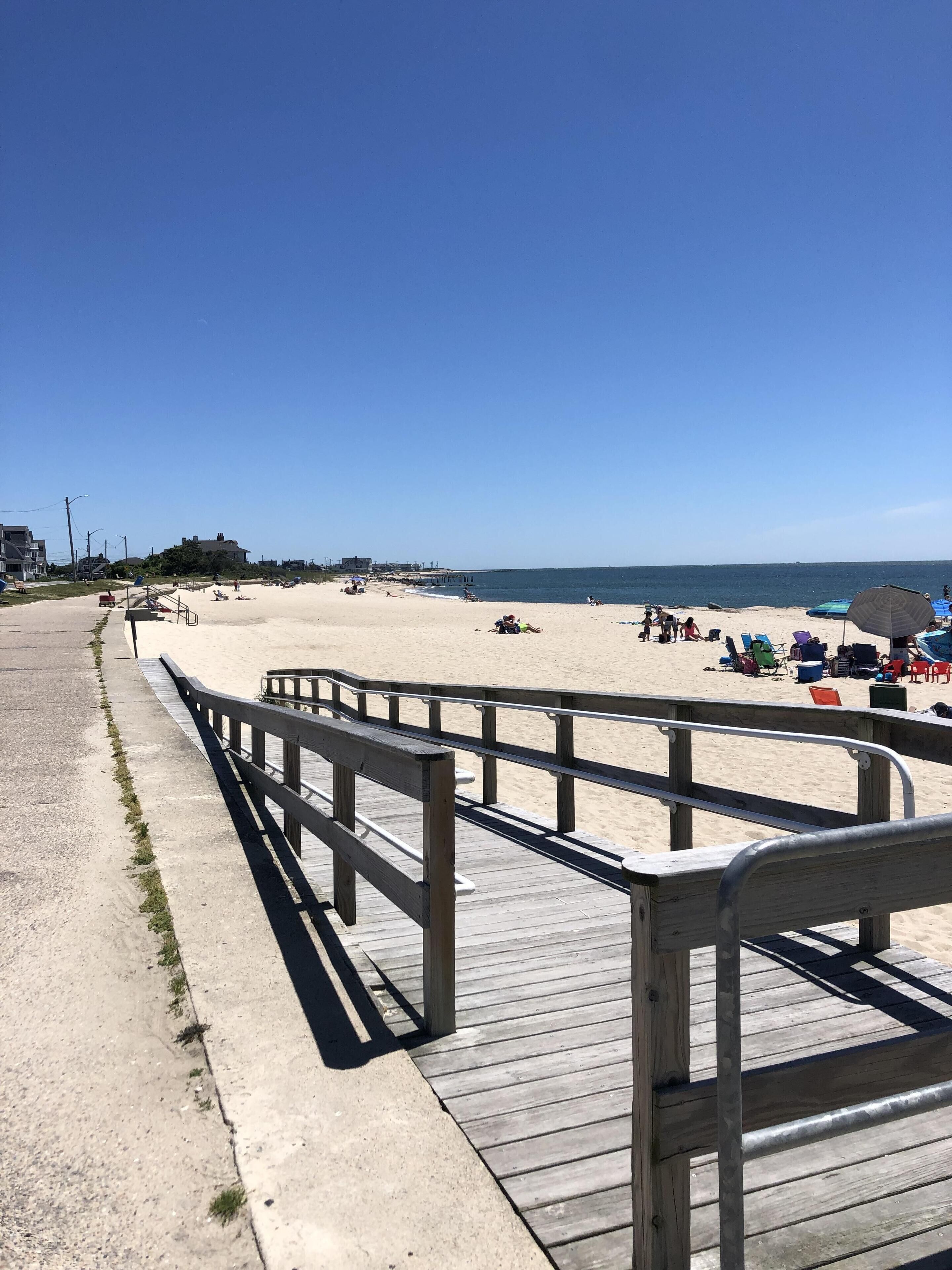 Falmouth Heights Beach is a short .6 of a mile walk from the house