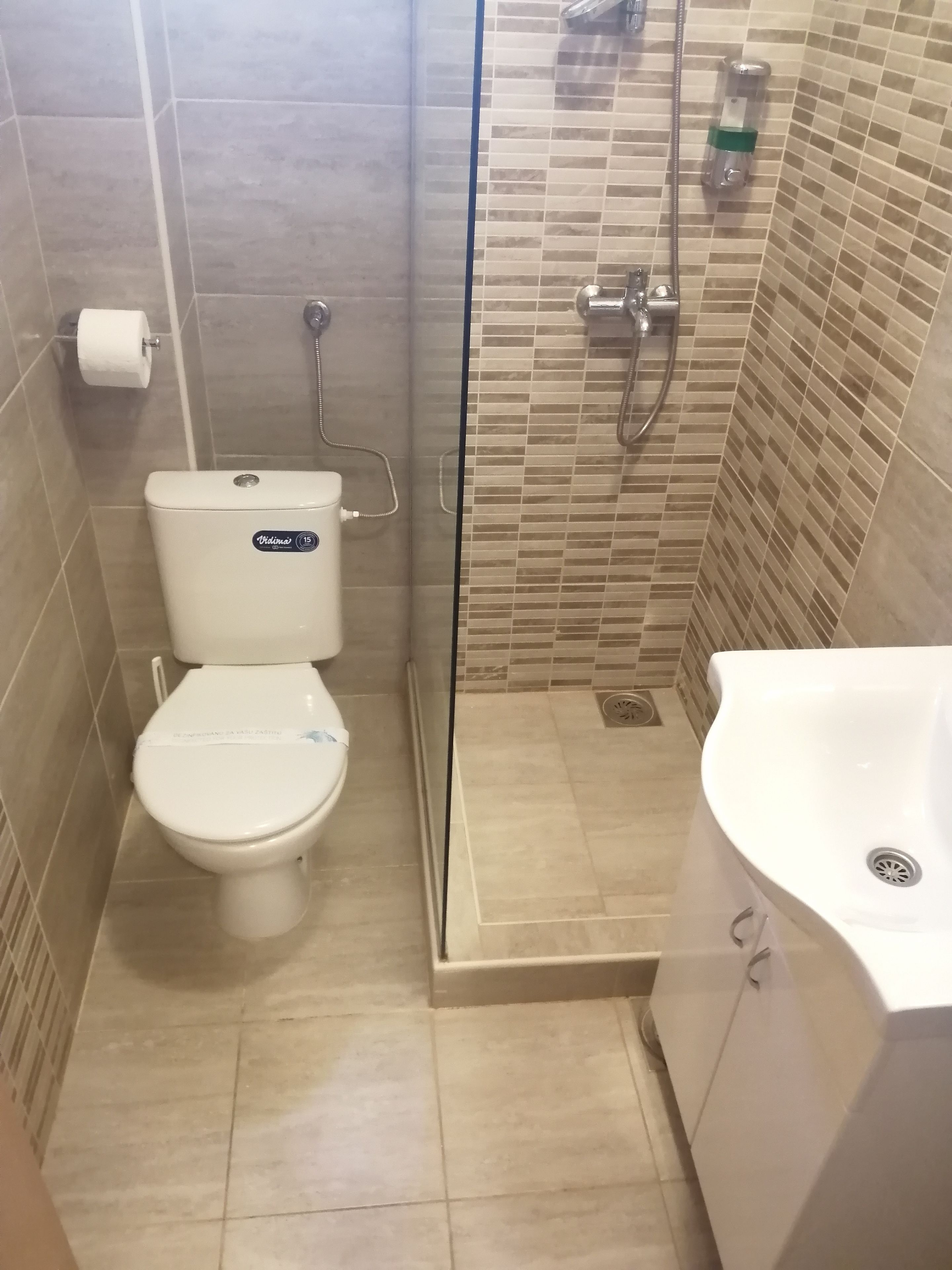 deluxe studio | bathroom | shower, free toiletries, hair dryer, dressing gowns