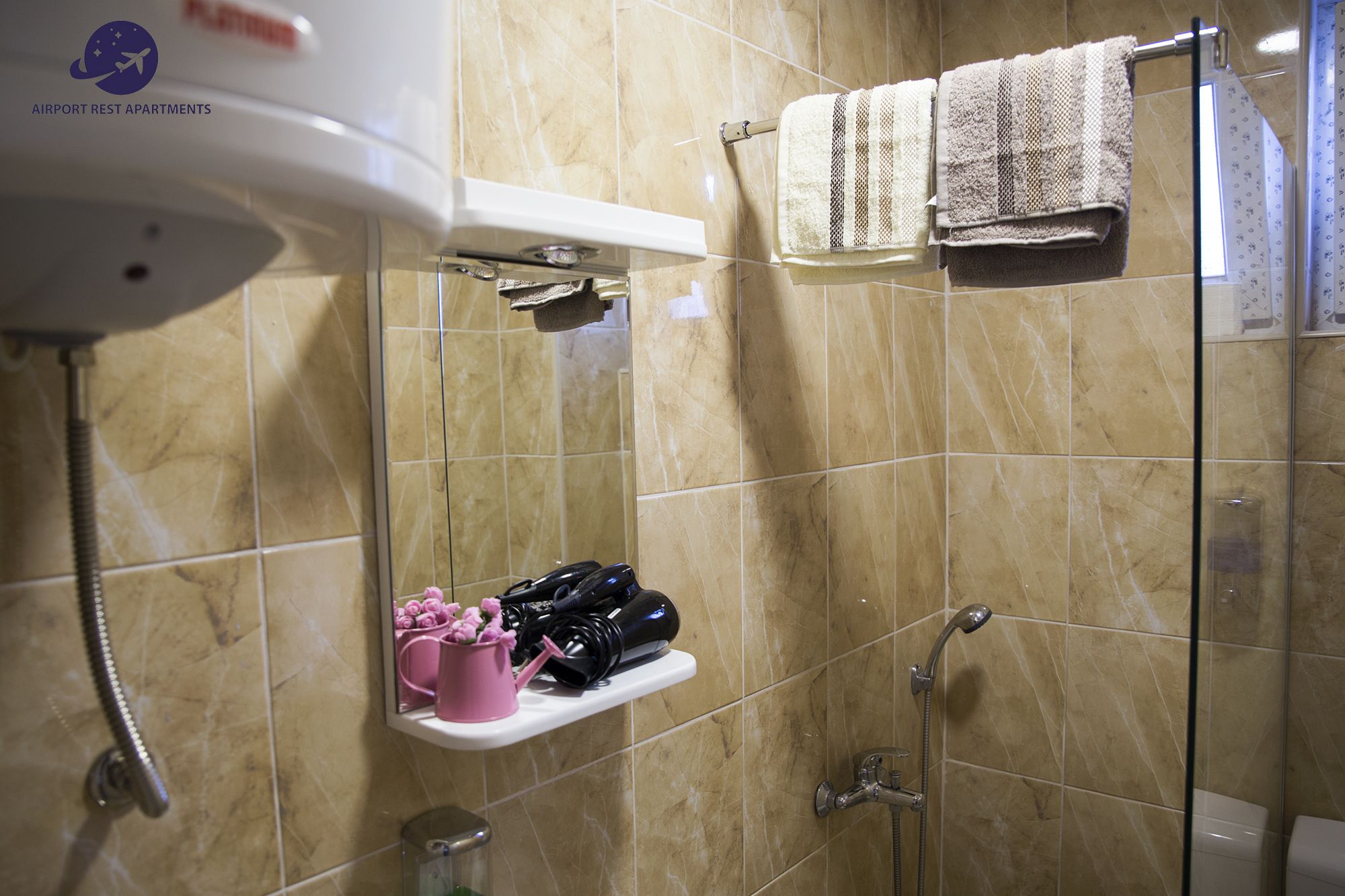 deluxe quadruple room | bathroom | shower, free toiletries, hair dryer, dressing gowns