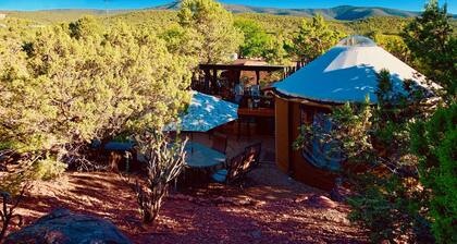 The YOGA YURTA... Very Civilized Glamping at SUNNY MELLOW ECO VILLA!